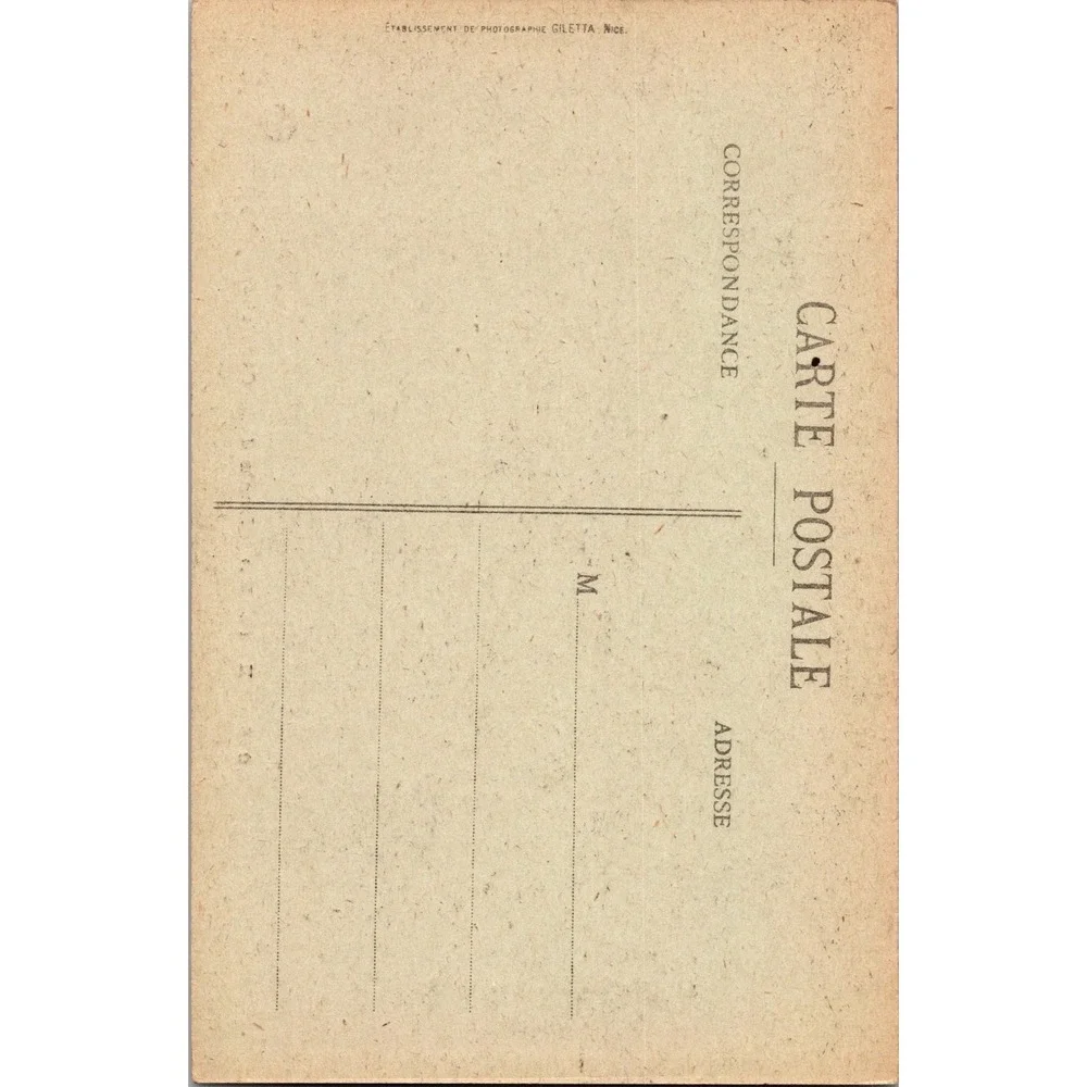 Vintage Eze France Route de‎ la Corniche Scenic Postcard by Giletta